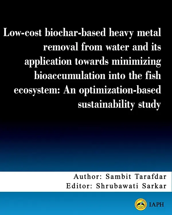 Low-cost biochar-based heavy metal removal from water and its application towards minimizing bioaccumulation into the fish ecosystem: An optimization-based sustainability study